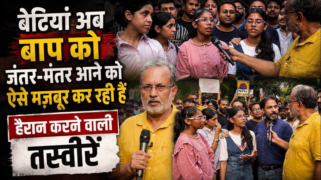 Jantar-Mantar Protest से हैरान करने वाली तस्वीरें, बेटियां अब बाप को आने को ऐसे मज़बूर कर रही हैं