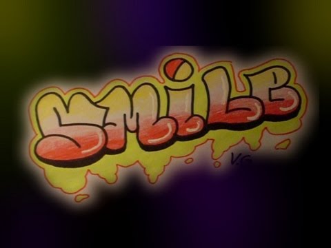 Easy Graffiti Drawing - YouTube