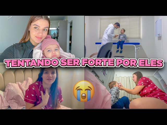 TENTANDO SER FORTE POR ELES 😰 FICAMOS DOENTES + LEVEI ELE NO MÉDICO | CUIDANDO SE TUDO| Lar da Ana