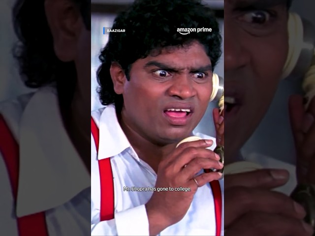 The Funny Phone Call ft. Johnny Lever, Dinesh Hingoo | Baazigar | #primevideoindia #ytshorts #movie
