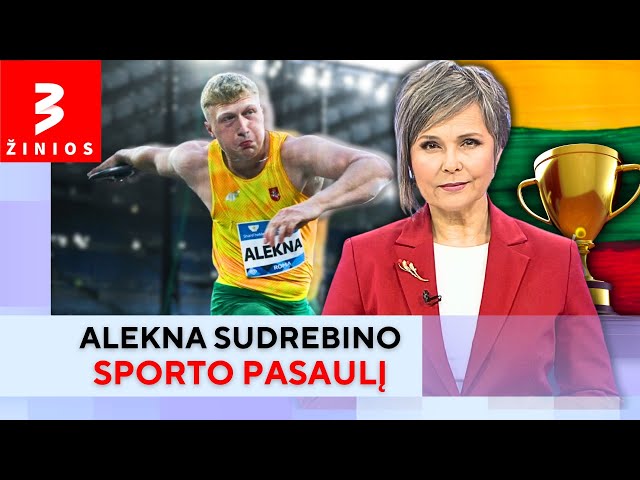 Mykolas Alekna dukart pagerino pasaulio rekordą • Pavakario TV3 žinios