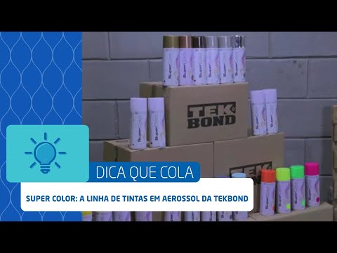 Tinta Spray Super Color para Uso Geral Preto Fosco 350ml Tekbond - Vídeo explicativo