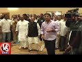 KTR, Asaduddin Owaisi play badminton after inaugurating indoor stadium at Moosarambagh