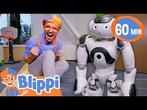 Blippi Plays and Learns With A Robot! | Educational Video for Kids