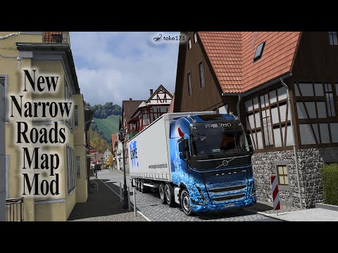 New Narrow Roads Map Mod For ETS2 1 53