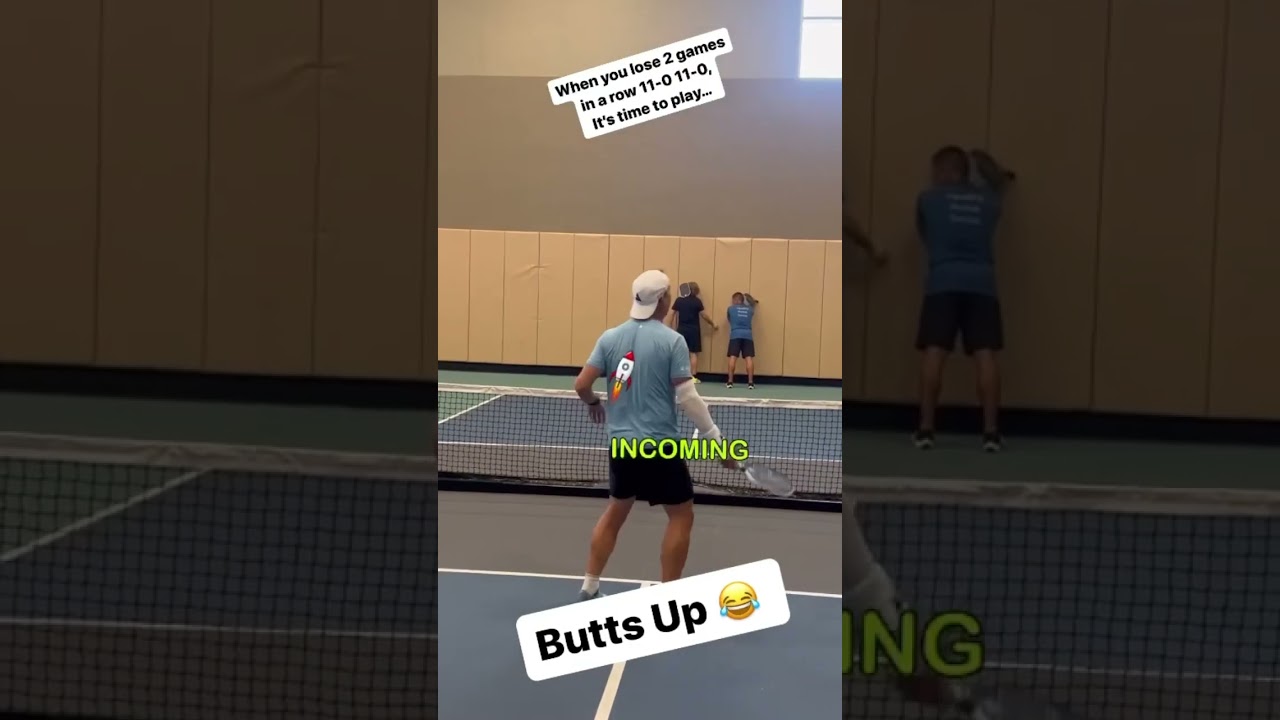 This is what happens when you lose in Pickleball 😂 #pickleball #badminton #pickleballers #sport