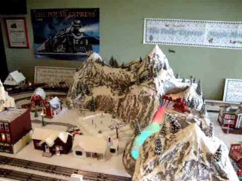 Polar Express Magic Mountain Disappearing Train Layout ... race trailer wiring 