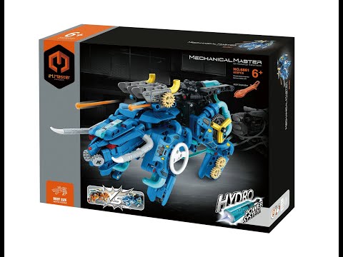 Stavebnice iM.MASTER hydraulický bojový býk plast 623 dílků v krabici 35x27x7cm