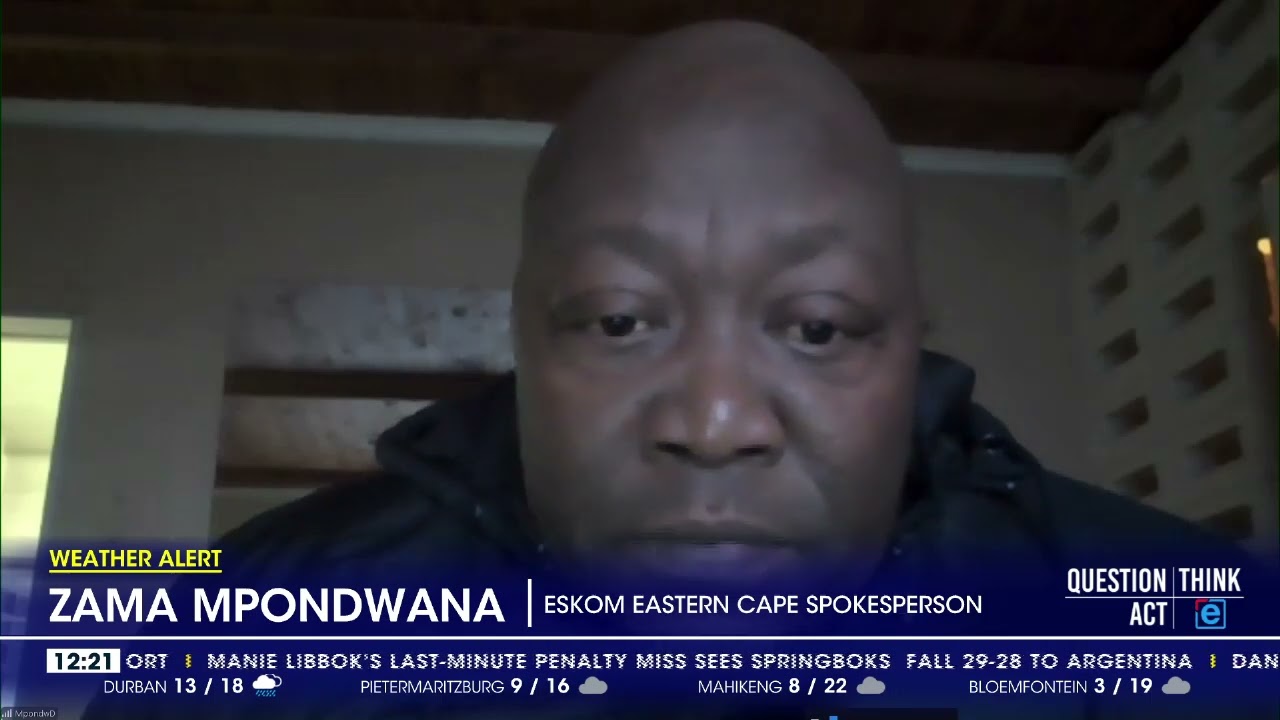 Weather Alert | Eskom's Eastern Cape network recovering