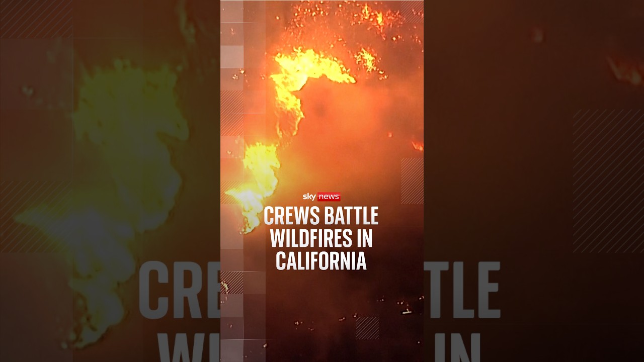 Crews battle wildfires in California