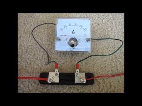 How to Wire An Ammeter and Shunt - YouTube led display panel wiring diagram 