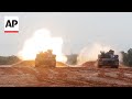 Taiwan holds live-fire drills with new US-made tanks