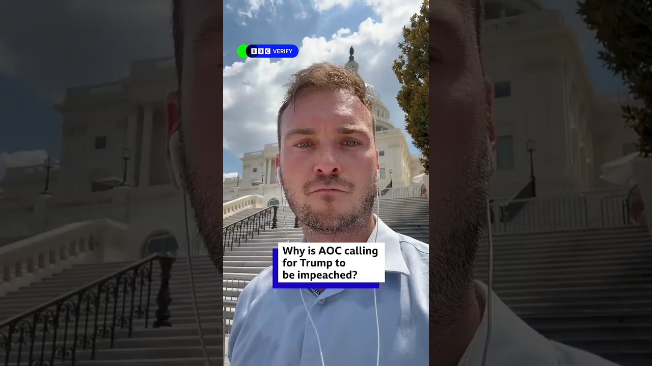 Why is AOC calling for US President Donald Trump to be impeached? #Trump #US #BBCNews