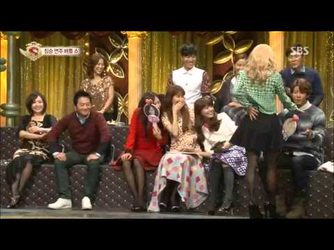 Hyoyeon dancing tango with Kwanghee - Star King (26th, Jan, 2013)