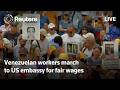 LIVE: Venezuelan workers march for fair wages