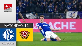 Schalke unbeatable | FC Schalke 04 — Dynamo Dresden 3-0 | All Goals | Matchday 11 – Bundesliga 2