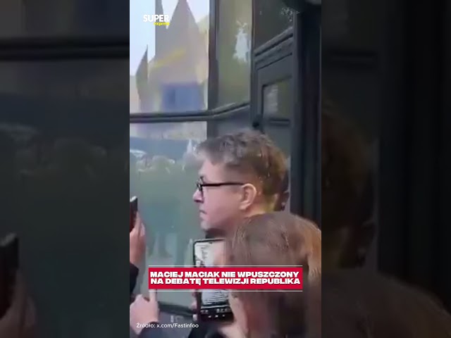 MACIEJ MACIAK NIE WPUSZCZONY NA DEBATĘ DO TELEWIZJI REPUBLIKA!