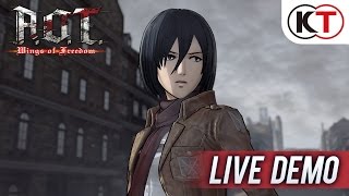 Attack On Titan: Wings Of Freedom - Mikasa live demo
