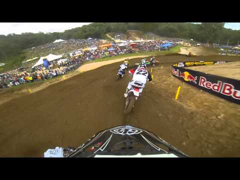 GoPro HD: Malcolm Stewart Lap 1 Moto 1 - Spring Creek MX Lucas Oil Pro Motocross Championship 2013 