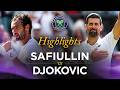 Match Highlights | Novak Djokovic vs Roman Safiullin | Round of 16 | #Wimbledon
