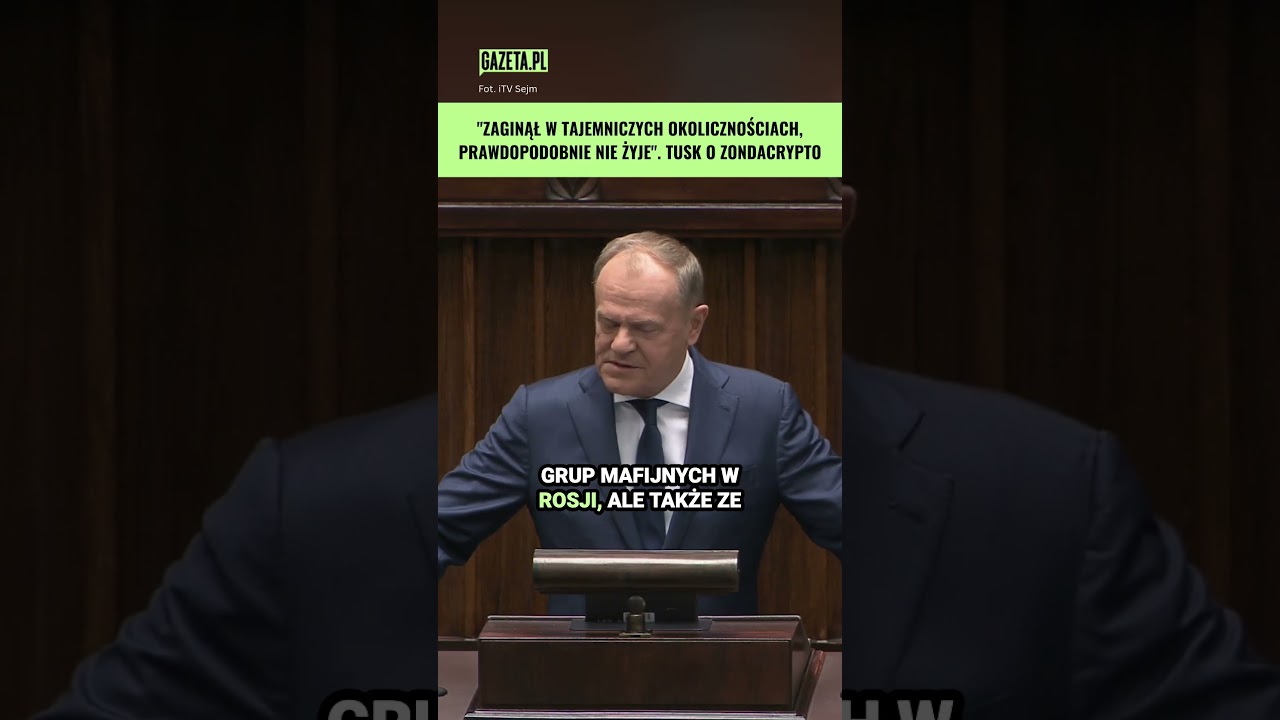 Tusk o zondacrypto. "Zasługuje na bardzo mocny film kryminalny" #shorts