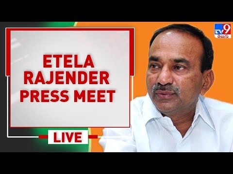 LIVE: BJP MLA Eatala Rajender Press Meet LIVE: BJP MLA Eatala Rajender Press Meet