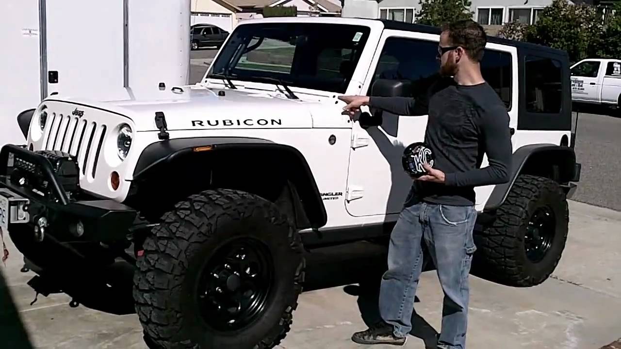 How to install kc lights on jeep windshield #1