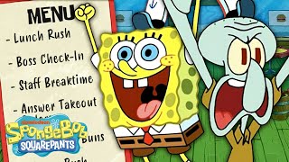24 Hours in Bikini Bottom: at the Krusty Krab 🦀🍔 | SpongeBob