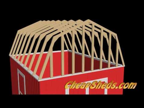 VIDEO: How To Build Barn Style Shed Roof Trusses
