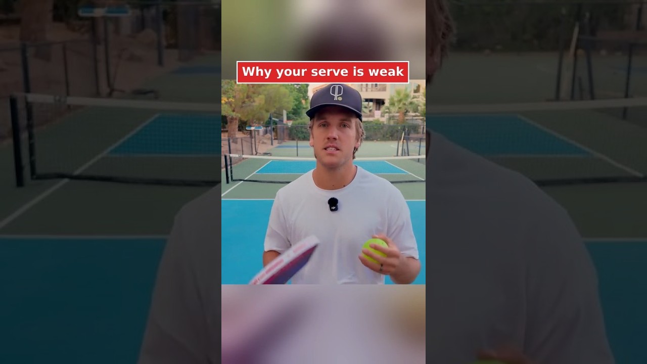 Your serve is weak because of physics
