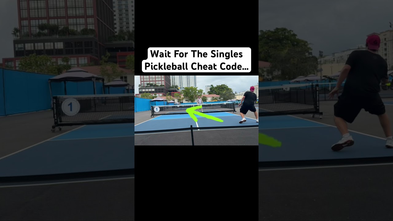 Wait For The Singles Pickleball Cheat Code! #pickleball #fyp #viralvideo