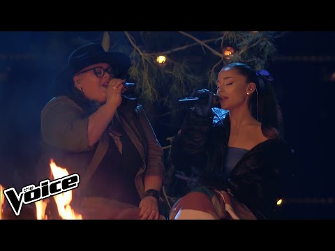 Ariana Grande & Her Team -  FourFiveSeconds (Live on The Voice) 4K