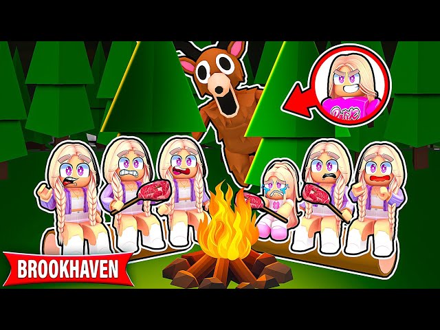 TROLLUJĘ PIĘCIORACZKI JAKO JELEŃ z 99 NOCY w LESIE na BROOKHAVEN w ROBLOX!