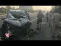 BRS MLA Lasya Nanditha Car Visuals | Lasya Nanditha No More | V6 News  - 03:12 min - News - Video