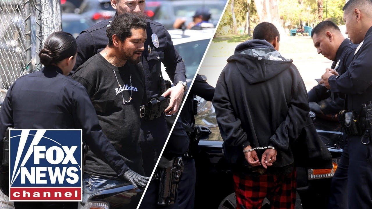 SEE IT: Notorious open-air drug market RAIDED in LA