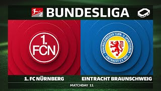 1. FC Nürnberg vs. Eintracht Braunschweig | Matchday 11 — Bundesliga 2 2025/26