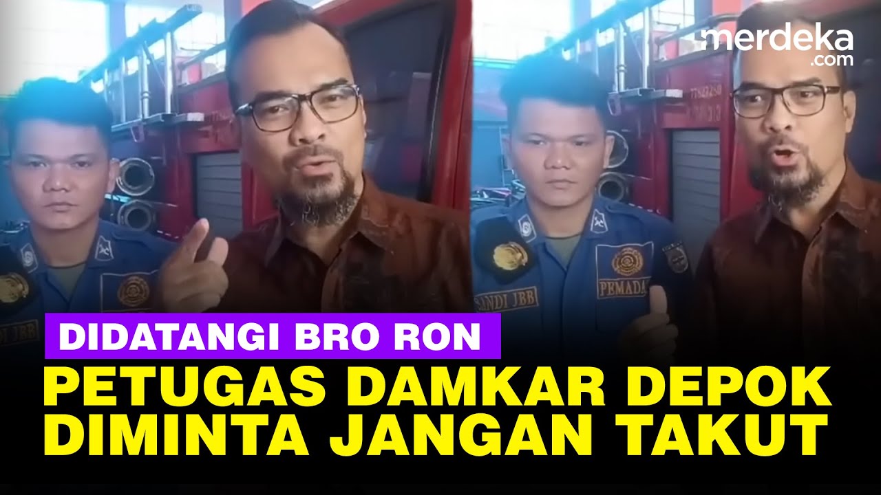 Bro Ron Politikus PSI Temui Petugas Damkar Depok Protes Alat Rusak, Minta Jangan Takut!
