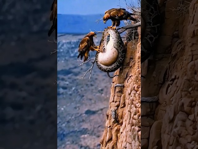 이 뱀, 새끼들을 몰래 삼켰다