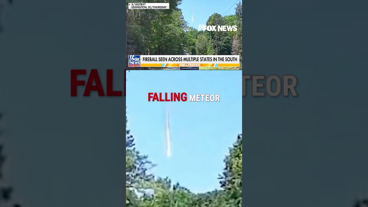 Stunning footage shows meteor fireball streaking across southern U.S. skies #foxnews #news #shorts