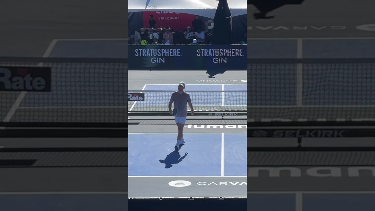 What a shot from Federico Staksrud 👏 This dude is so good at pickleball!