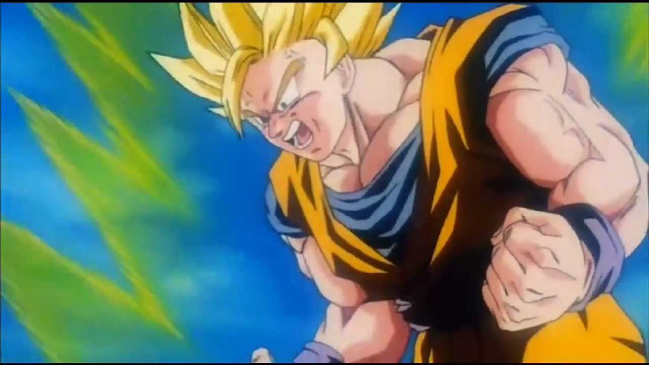 Gokus Super Saiyan 3 Transformation Youtube 