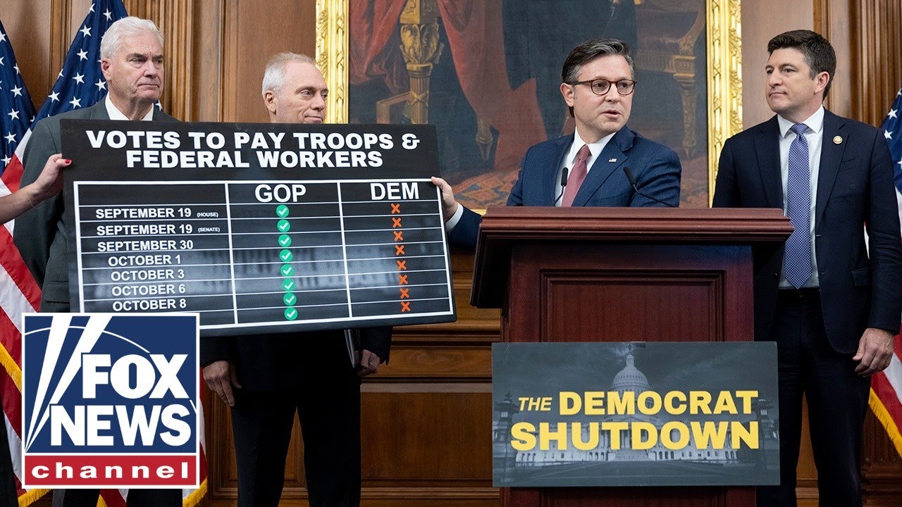 WATCH LIVE: Speaker Johnson updates the Democrat government shutdown