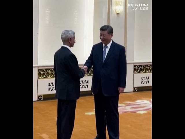 Chinese President Xi Jinping meets with Indian foreign minister Jaishankar