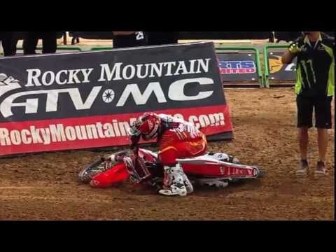 Trey Canard 2013 Minneapolis Crash Timed Practice 2 Supercross 