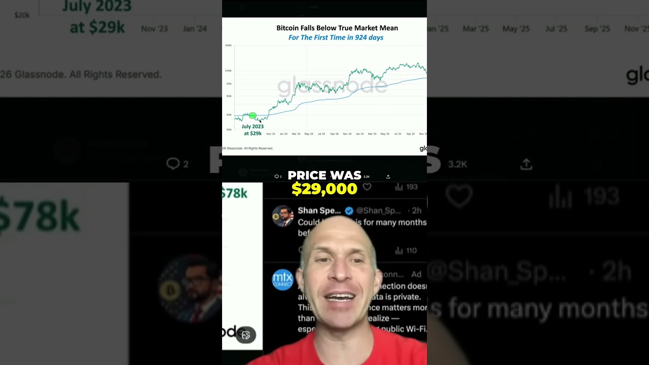 Bitcoin DROPS Below Mean: History Predicts HUGE Surge?