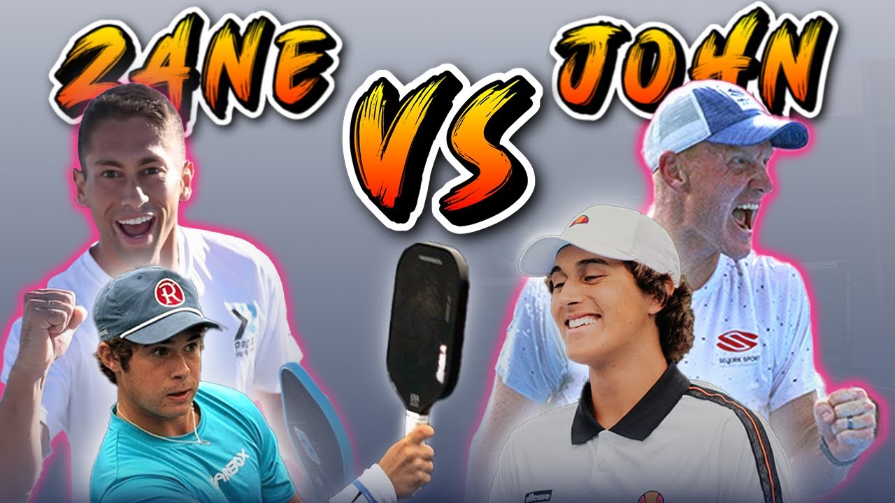 PRACTICE with the PROS:@ZaneNavratilPickleball @Jackmunropickleball Rec Game