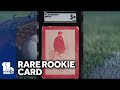 Babe Ruth rookie card on display ahead of auction