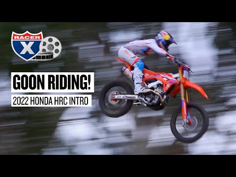 Honda HRC Riders Goon Riding at 2022 Team Intro - Racer X Films