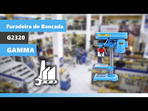 Furadeira De Bancada 1/2” 350W 1/3Cv G2320/BR2 Gamma - 220V - Vídeo explicativo