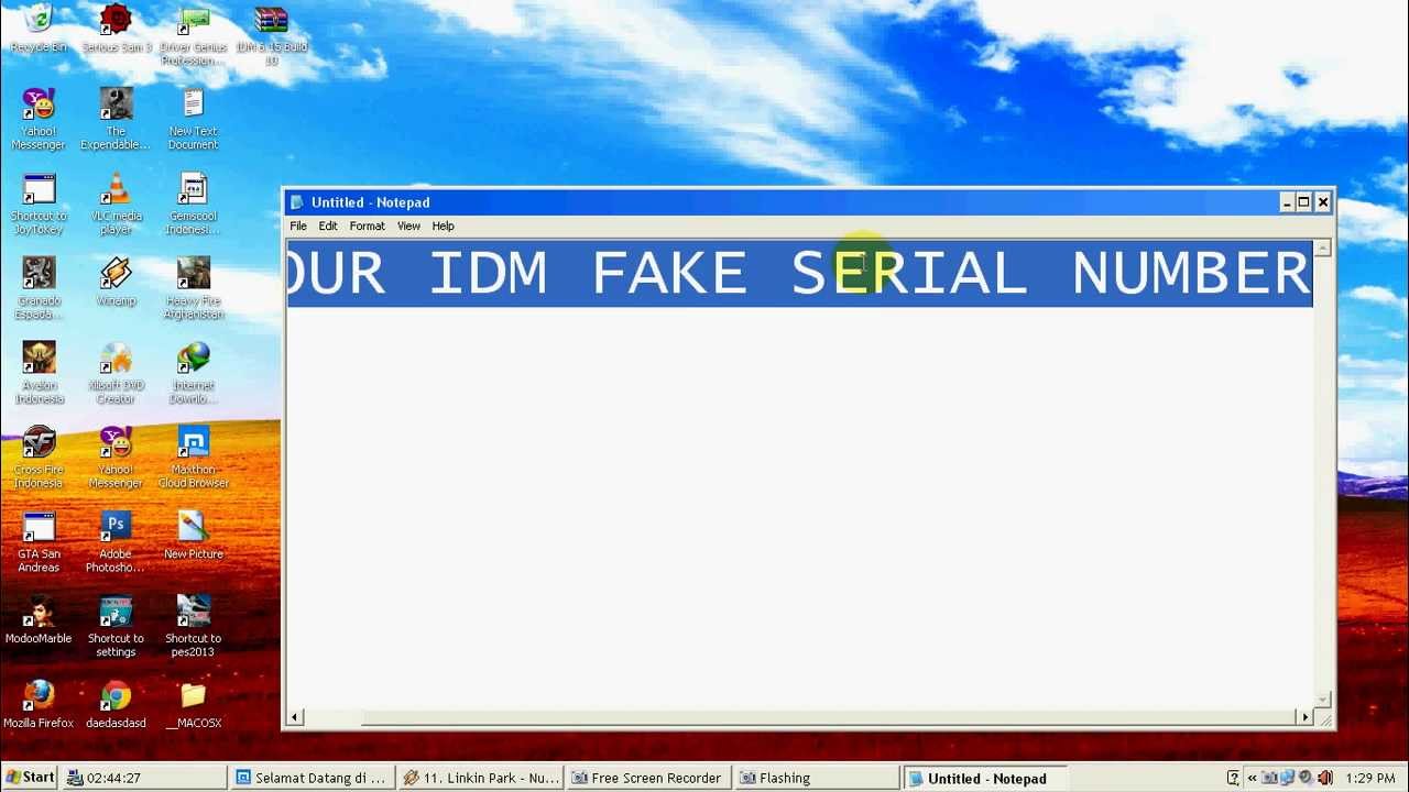 Idm fake serial key error fix